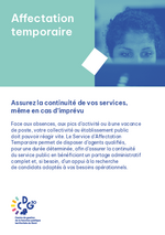 Miniature de la première page du fichier Présentation service Affectation temporaire