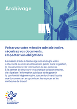 Miniature de la première page du fichier Présentation service Archivage